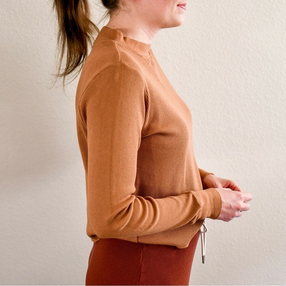 MATE the Label Organic Thermal Boxy Crop in Sedona size XS - Picture 7 of 8